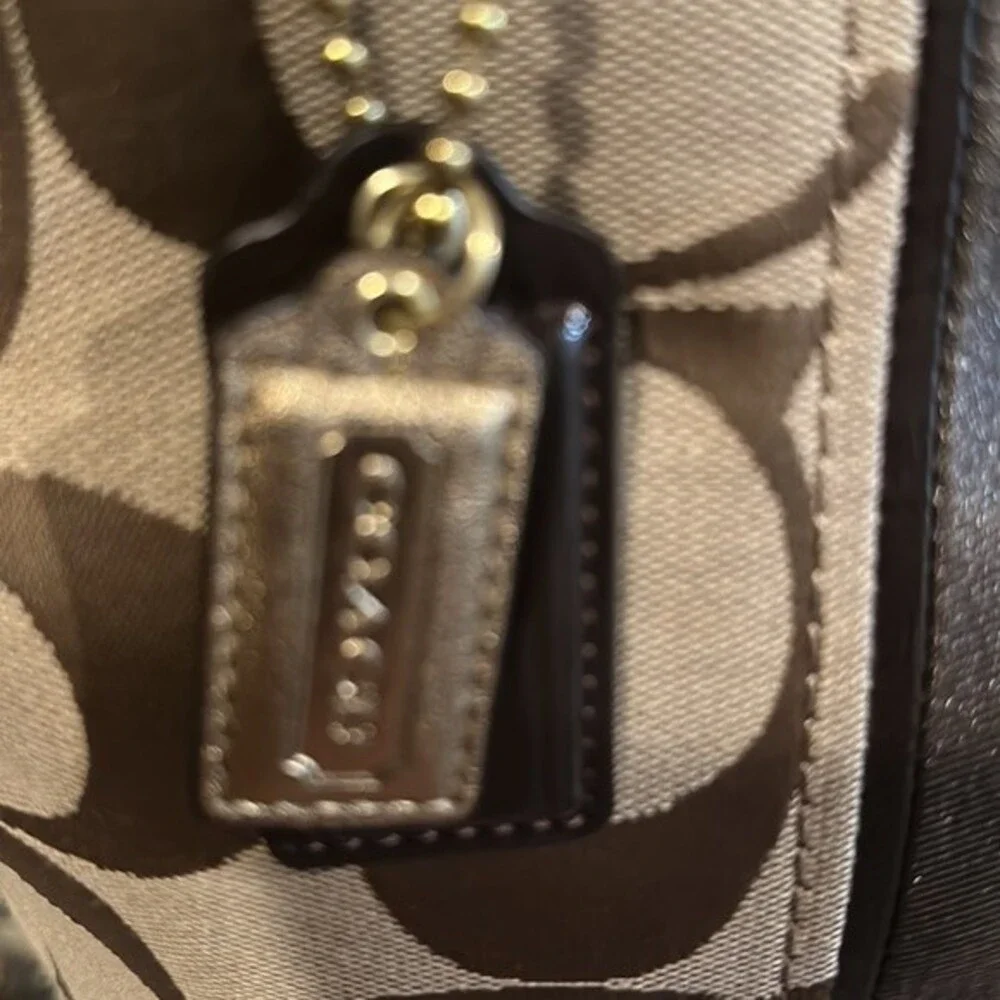 Coach Signature Stripe Tote